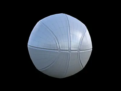Basket ball Low-poly 3D model
