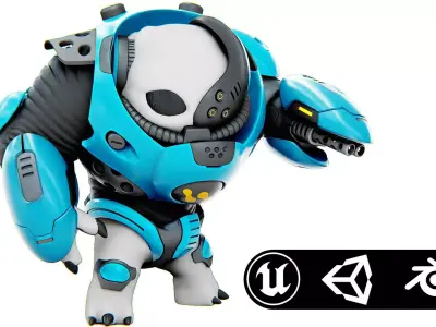 ALIEN TROOPER 13-V  Rigged for Unreal Engine - Unity - MIXAMO  3D model