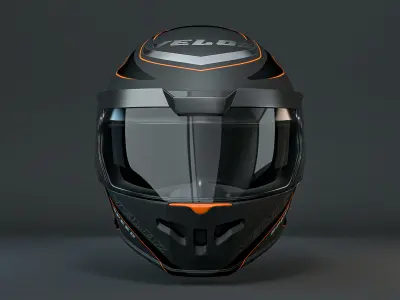Black Helmet - Maya File - Blender File - FBX - OBJ 3D model