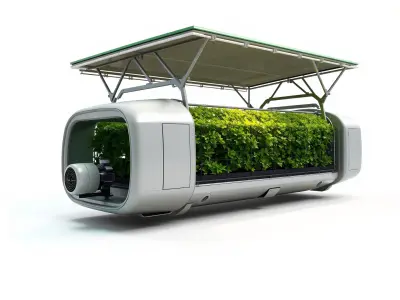 EcoLift Solaris Vertical Farm Aircraft model pack Low-poly 3D model