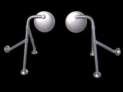 VOLVO VNL TRACTOR TRUCK 2002 HOOD MIRRORS 3D print model