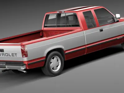 Chevrolet Silverado Extended Cab 1988-1999 3D model