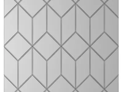 Wall Panel 3d model Low-poly 3D model 9