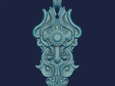 The Lunaris Ascendant Pendant 3D print model