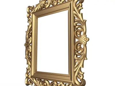 Classic Frame and Mirror Collection Low-poly 3D model