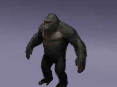 BigFoot 3D Model with Textures Big Foot  3D model