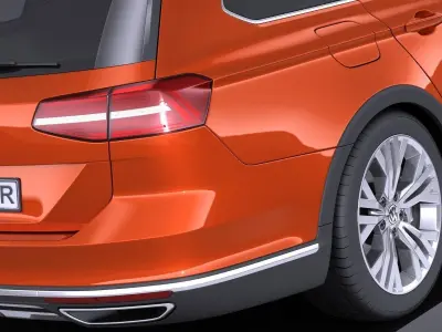 Volkswagen Passat Alltrack 2016 VRAY by squir 3D model