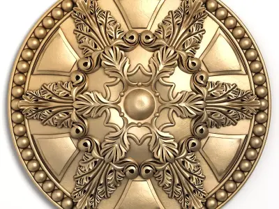 Round rosette 10 3D model