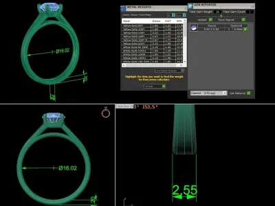 Jewelry engagement 3D print model