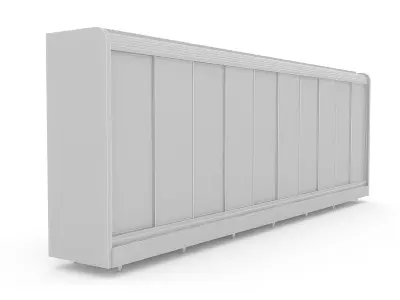 3D market breakfast section Low-poly 3D model