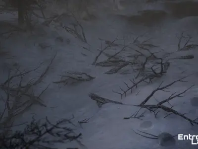 Taiga Biome Unreal Engine Environment Low-poly 3D model