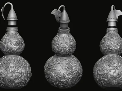 Dragon Gourd 3D print model