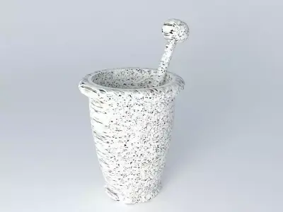 mortar and pestl, socador Free 3D model
