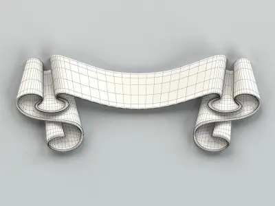 Decorative Ribbon 007 3D model