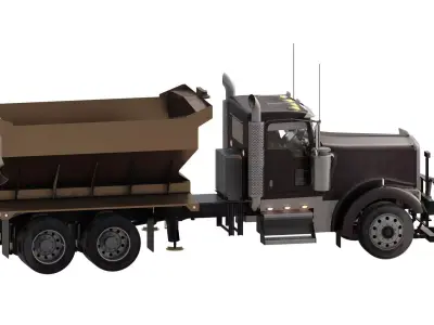 DETAILED SNOW TRUCK 3D model