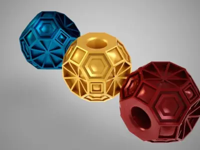 Geometric Bead 2 3D print model
