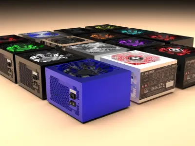 Power Supply Units Collection 3D model