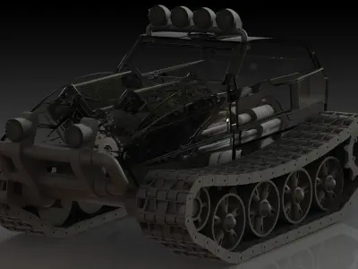 3D Printable V6 Veicle 3D model