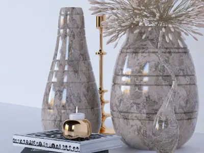 decorative set 51 3D model purchase