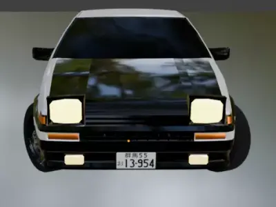 Toyota AE86 Tureno Free 3D model