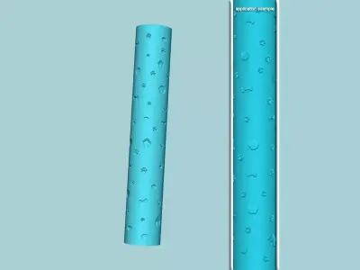 Texture Roll 51 Pet Dog - Fondant Decoration Maker 3D print model