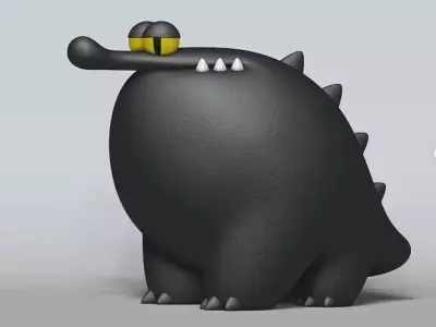 Crocodile Alligator Creature Figure Fan Art Toy  3D print model