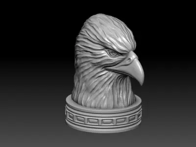Eagle Head 3D print model