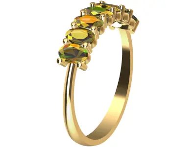 RING OVAL WEDDING Free 3D print model