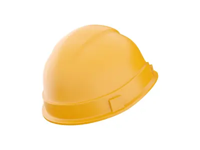  hard hat cartoon icon 3D model
