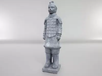 Terracotta Warrior UE4 Low-poly 3D model