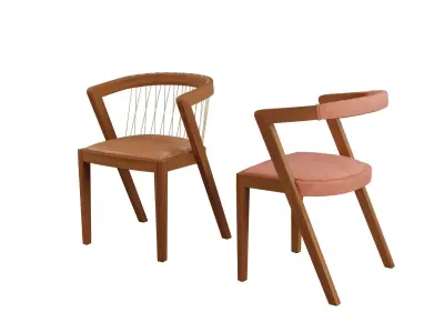 Dining chair 02 3D model