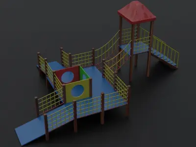 Sports town assist 3D model