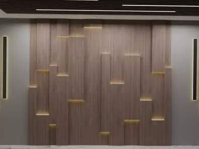 3D Wall Design Model for Interior Decoration Low-poly 3D model