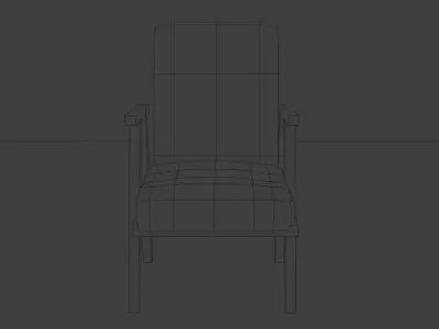 Chair Low-poly 3D model order