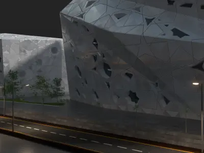 Sheikh Jaber Cultural Centre 3D model