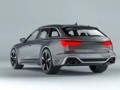 2020  Audi RS6 3D model
