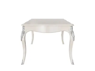 Silver white table by MODENESE 3D model