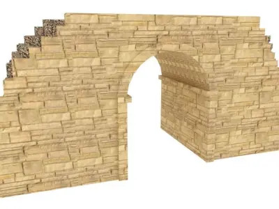 Cleopatra Gate Low-poly 3D model