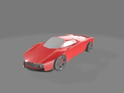 Supercar Low-poly 3D model purchase