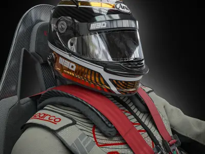 High Quality Race Driver Suit 3D model