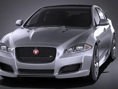 Jaguar XJR 2016 VRAY 3D model