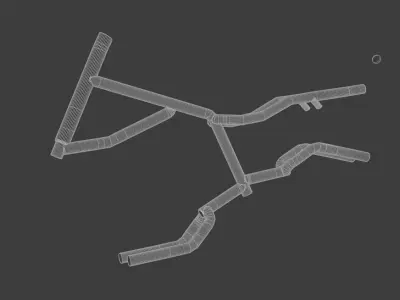 Bike Frame 3D model