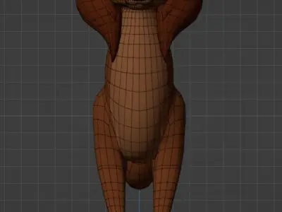 Sasha la Fleur Low-poly 3D model