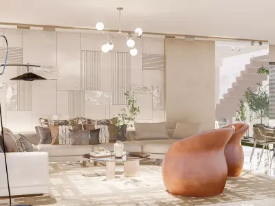 Living room 3D model 42