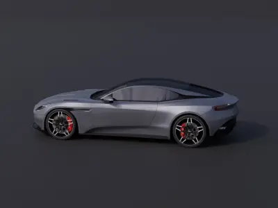 Aston Martin DB11 Low-poly 3D model