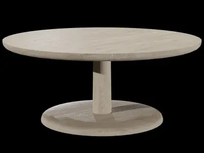 PON Table 1295-Oak  Low-poly 3D model