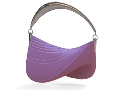 Casey Cadwallader Mugler Bag Pink Low-poly 3D model