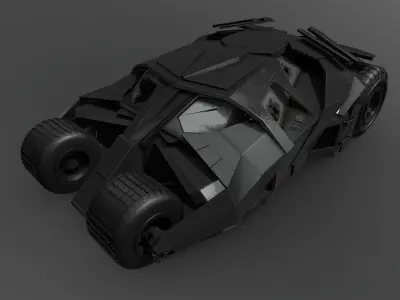 Batmobil car 3D model