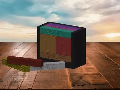 CALENDAR FOR ALL YEARS 3D print model