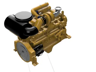 SAA6D170E-3 KOMATSU DIESEL ENGINE 3D print model